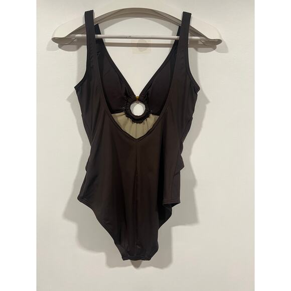 Women’s Tommy Bahama one Piece Swimsuit 6 Brown - Picture 5 of 7